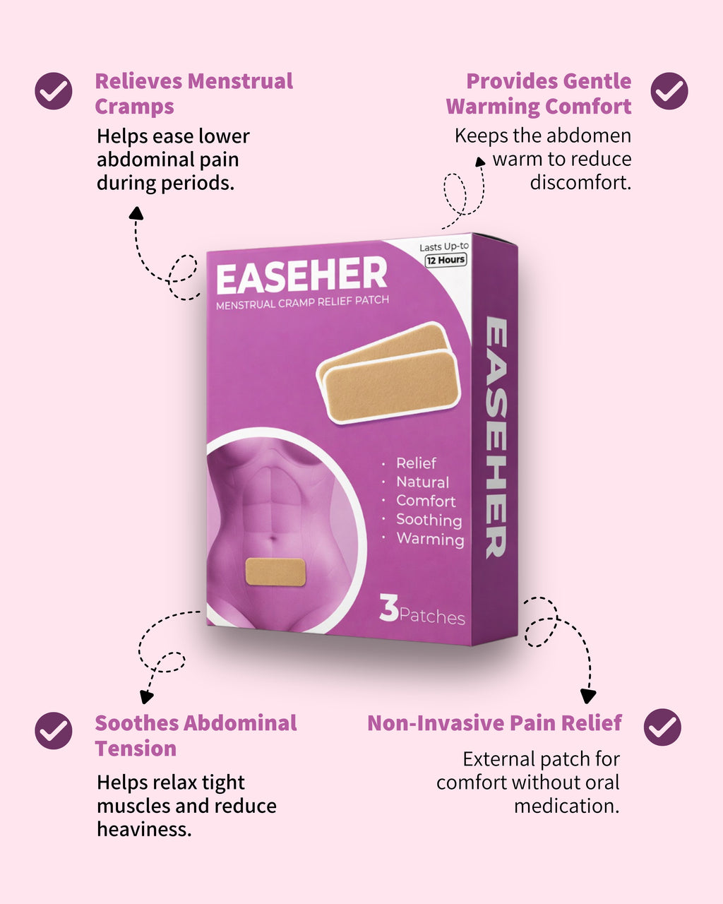 EASEHER - Menstrual Cramp Relief Patch