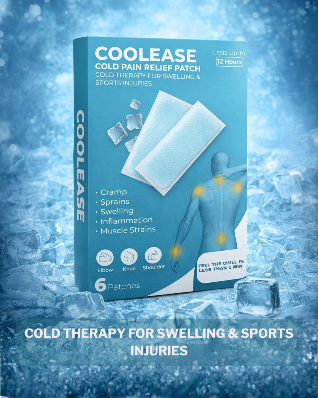COOLEASE - Instant Cooling Relief Patch (6 pieces)