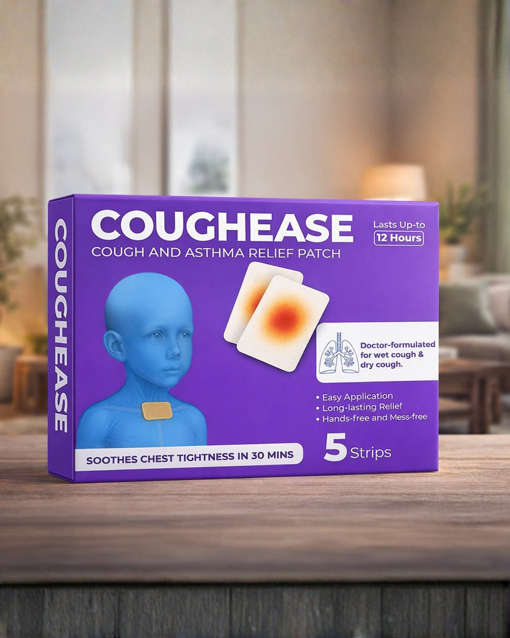COUGHEASE - Cough & Asthma Relief Patch