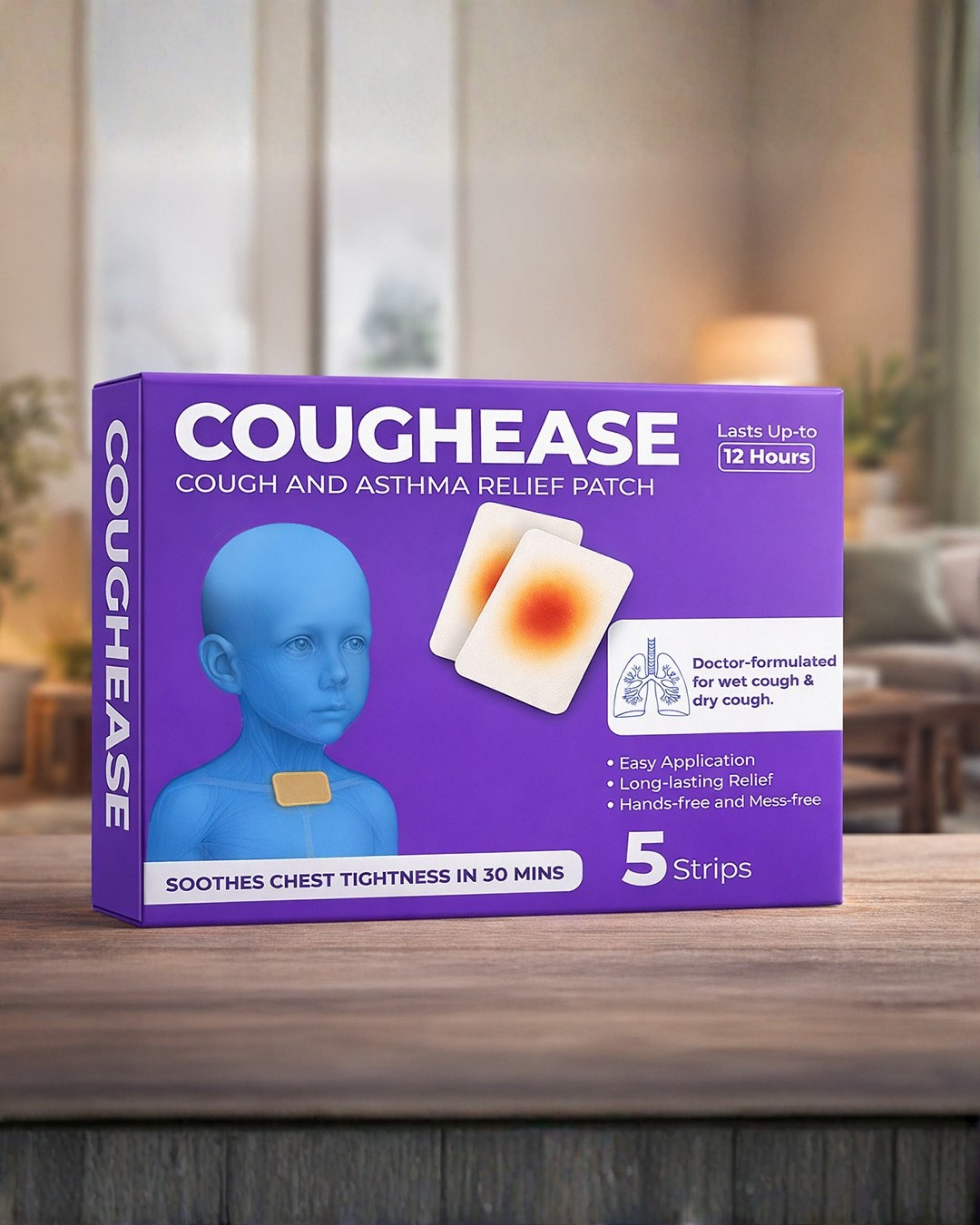 COUGHEASE - Cough & Asthma Relief Patch